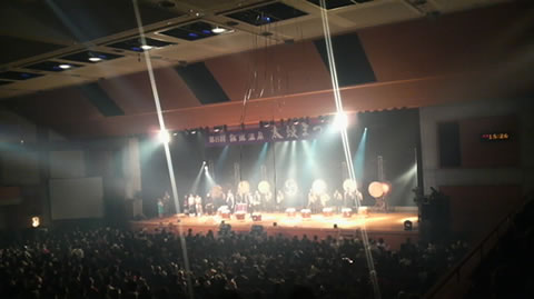 飯坂温泉太鼓祭り 愛宕陣太鼓連響組