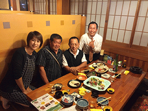 太鼓集団 雅組副会長吉川さん、松村さん、田中さん