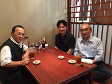 専務、三谷さん、田内さん